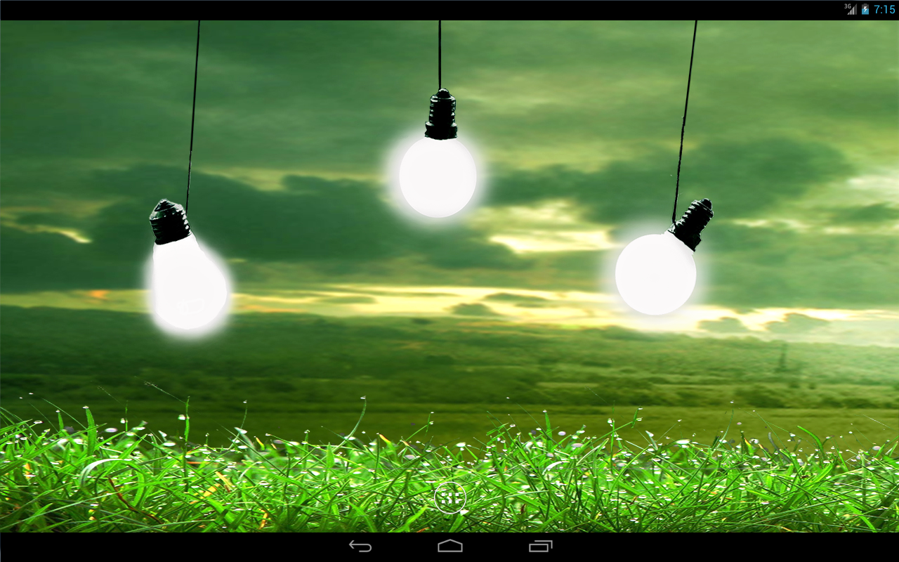 Bulbs In Rain Live Wallpaper Android Apps On Google - Green Bulb , HD Wallpaper & Backgrounds