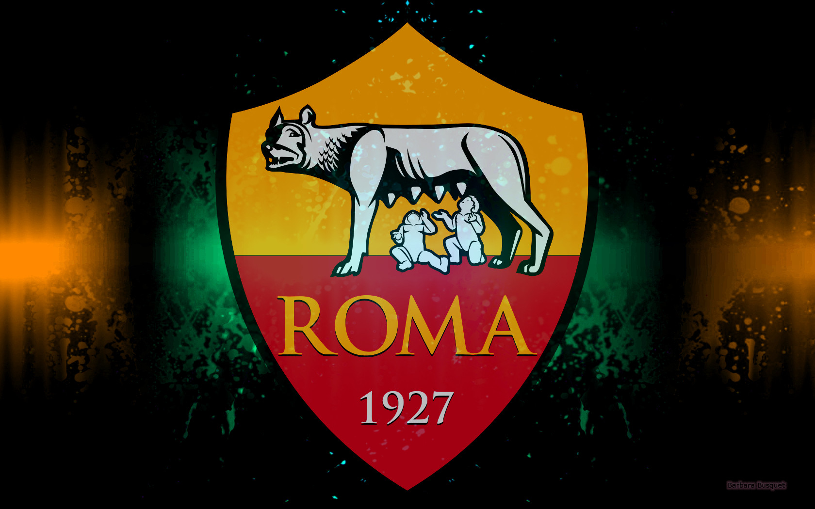 Roma Football Logo Wallpaper - Logo Roma Dream League Soccer 2019 , HD Wallpaper & Backgrounds