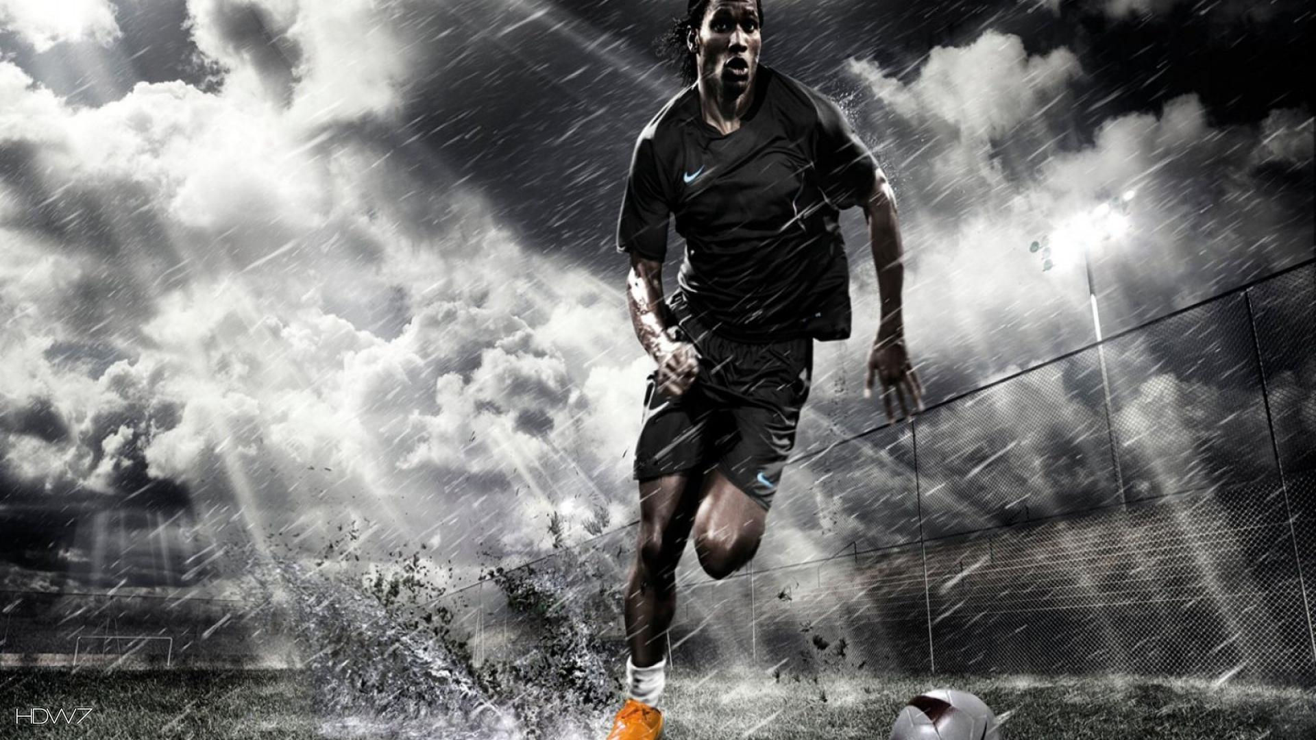 Didier Drogba Football Wallpaper - Epic Football Soccer Background , HD Wallpaper & Backgrounds