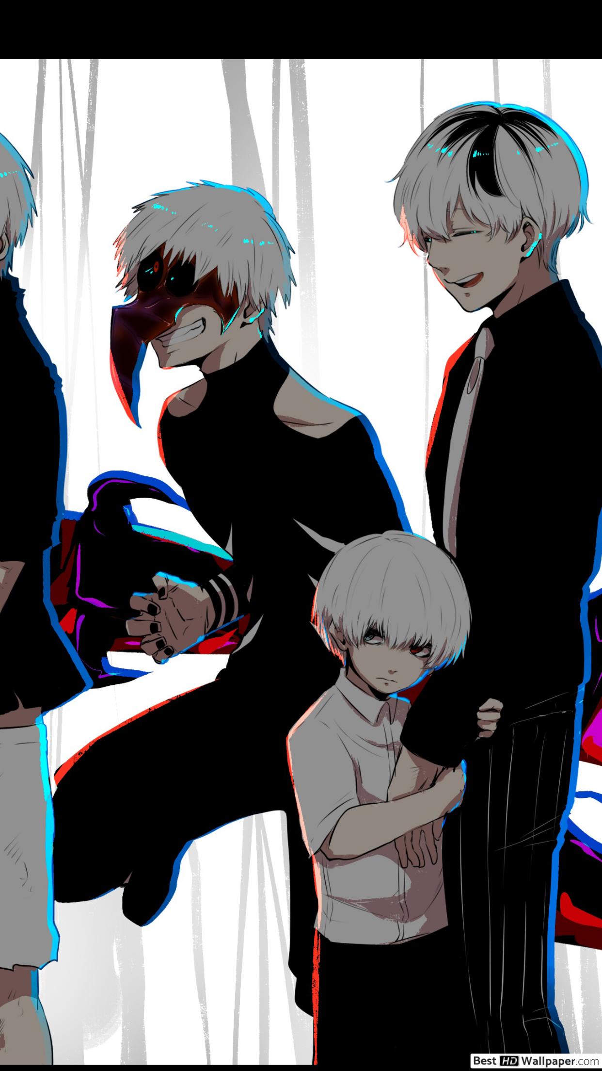 Tokyo Ghoul Wallpaper Phone - Ken Kaneki All Forms , HD Wallpaper & Backgrounds