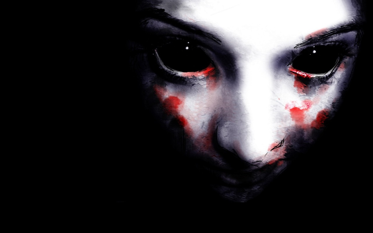 Ssexy Super Scary Wallpapers - Scary Face Black Background , HD Wallpaper & Backgrounds