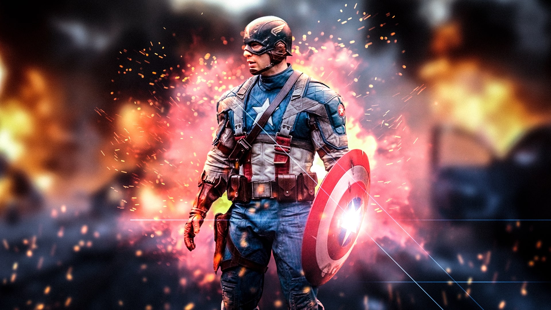 Wallpaper Of Avengers, Captain America, Marvel Comics - Capitan America Fondo De Pantalla , HD Wallpaper & Backgrounds