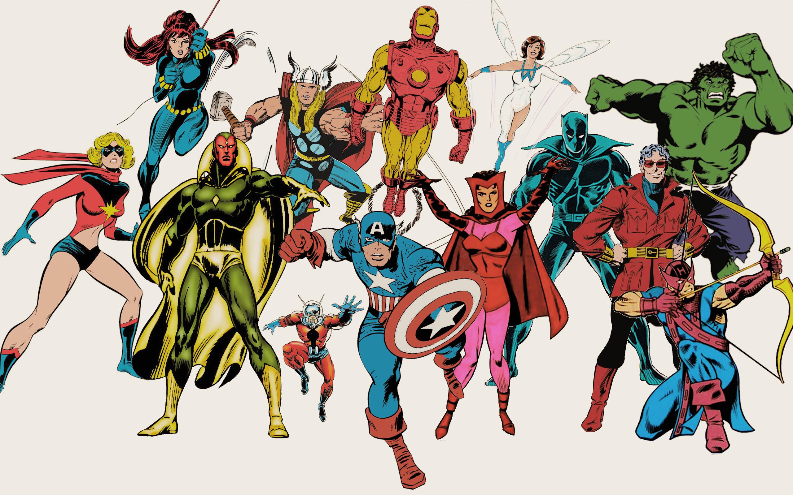 Classic Avengers , HD Wallpaper & Backgrounds