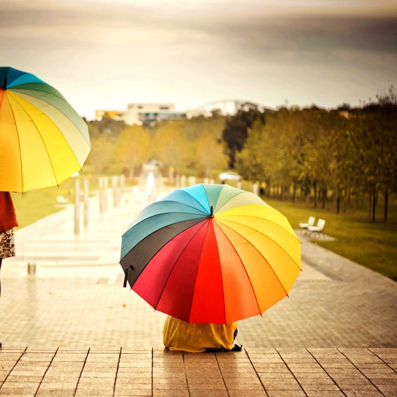Wallpaper Umbrellas, Colorful, Kids, Rainbow, Weather, - Ipad Background Hd For Kids , HD Wallpaper & Backgrounds
