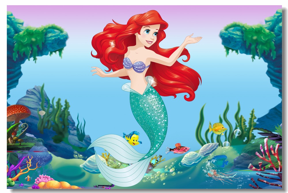 Ariel The Little Mermaid Poster , HD Wallpaper & Backgrounds