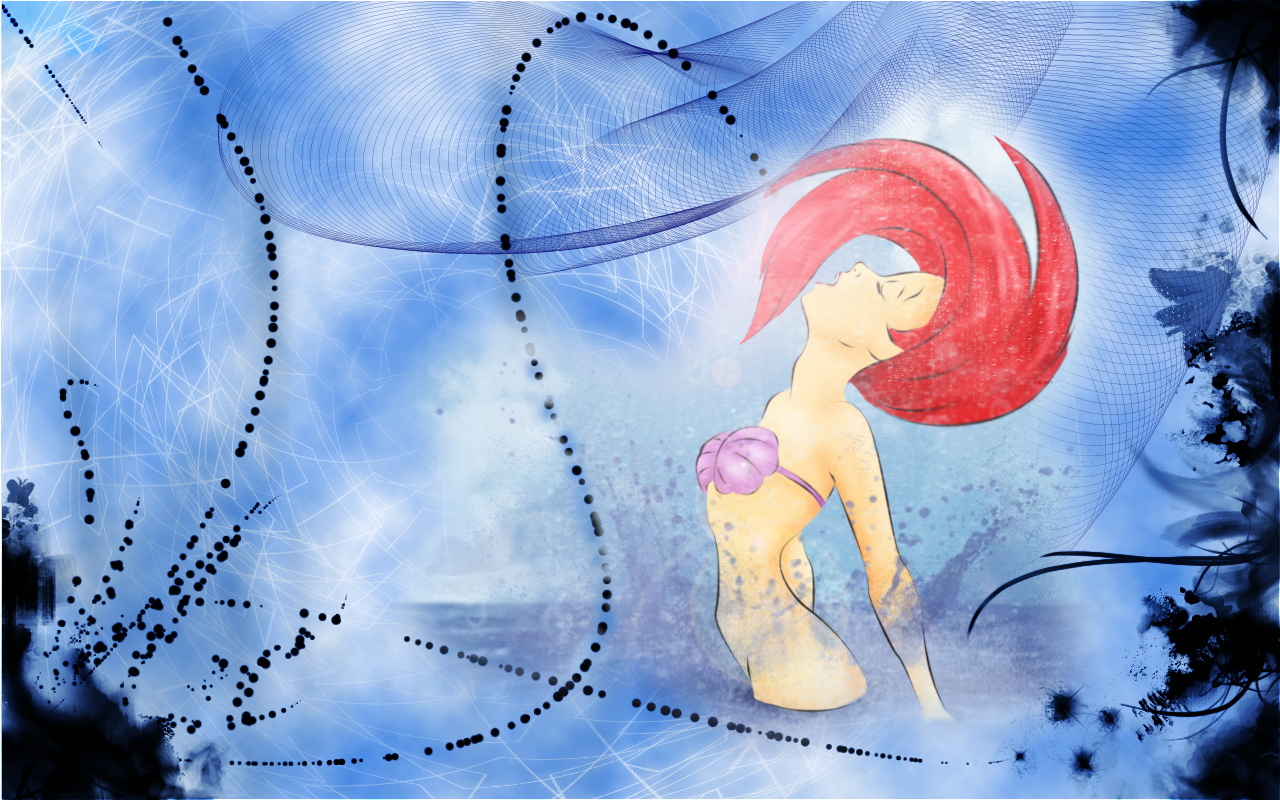 The Little Mermaid - Disney Princess Ariel , HD Wallpaper & Backgrounds