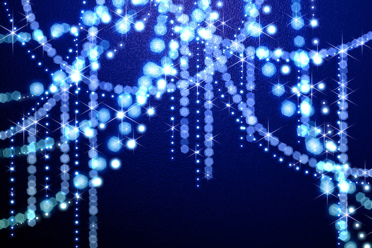 Livingwalls Photo Wallpaper Sparkle - Black Blue Christmas , HD Wallpaper & Backgrounds