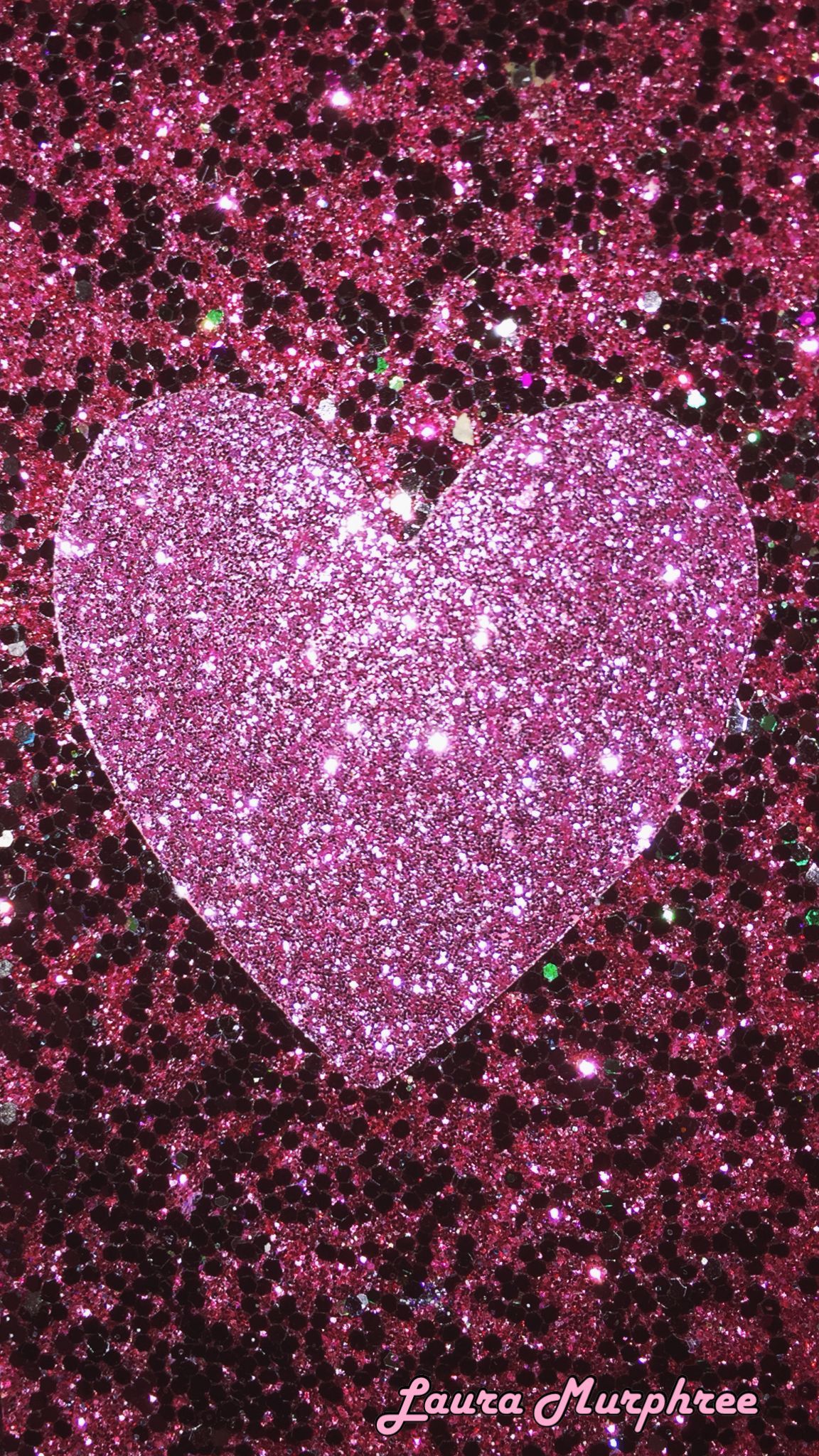 Pink Glitter Heart Background , HD Wallpaper & Backgrounds