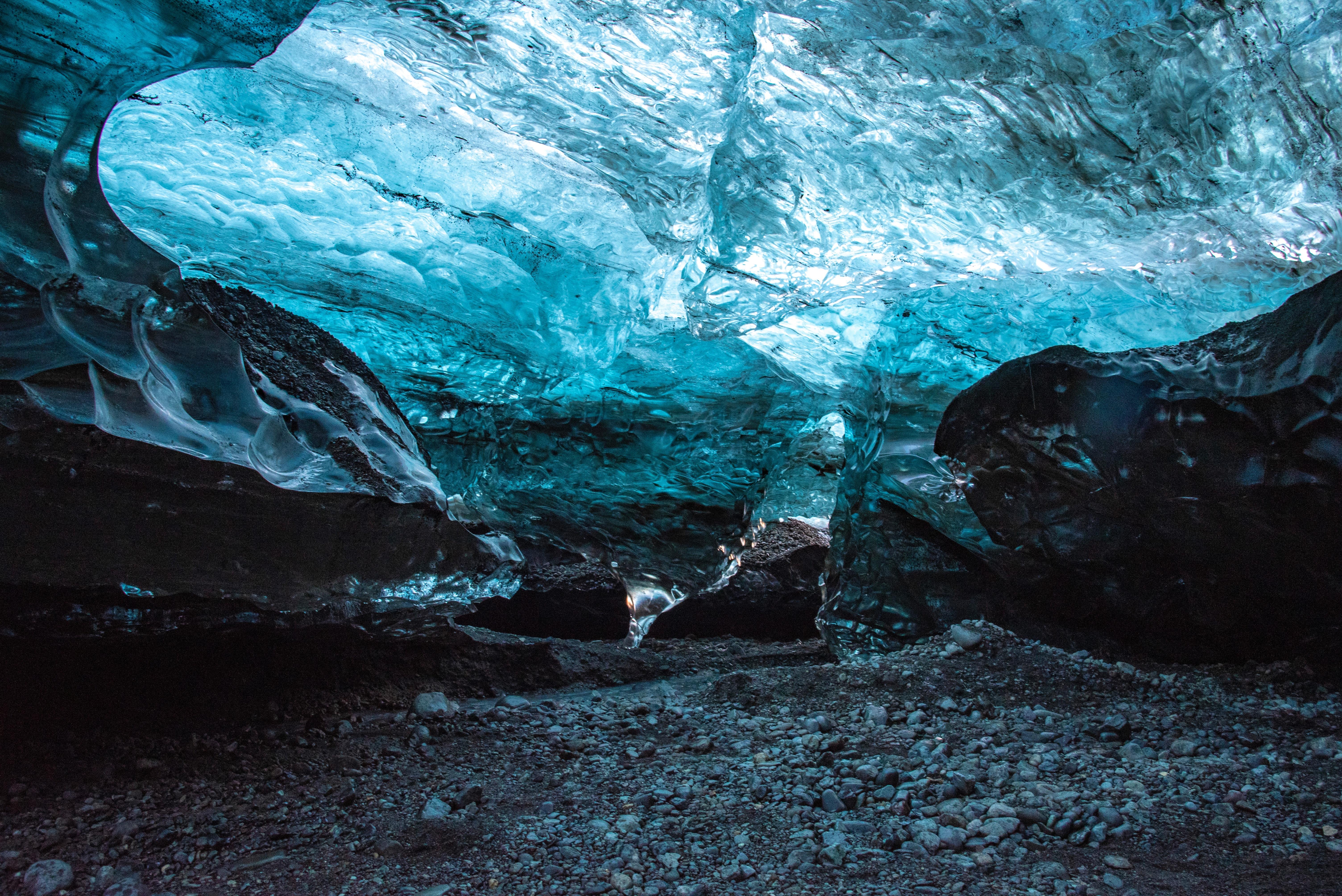 Wallpaper Cave, Ice, Ice Floe, Stones Hd - Ice Cave Wallpaper 4k , HD Wallpaper & Backgrounds