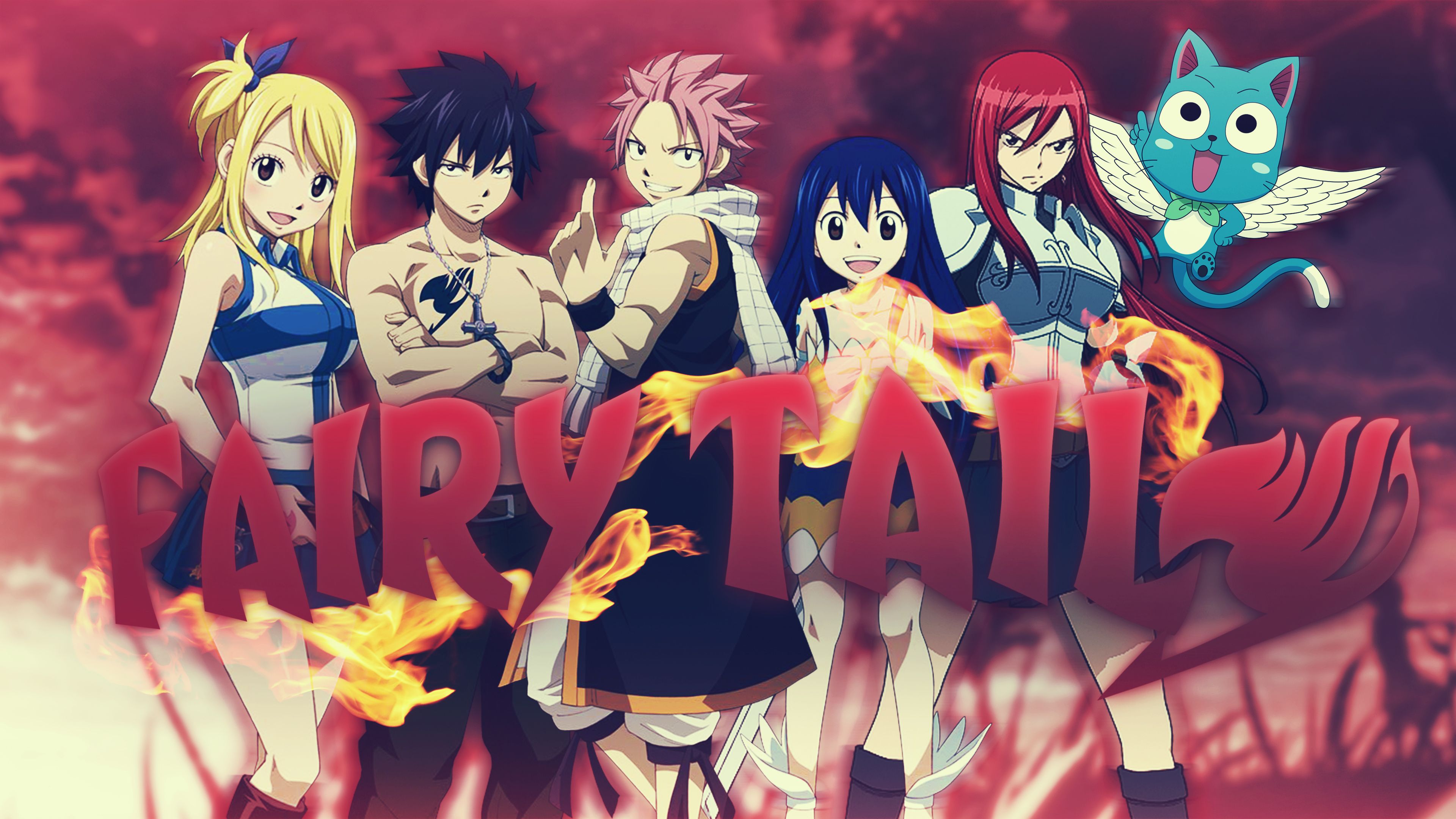 Anime Wallpaper Fairy Tail - Fairy Tail Wallpaper 4k (#2869438) - HD  Wallpaper \u0026 Backgrounds Download, image size:3840x2160