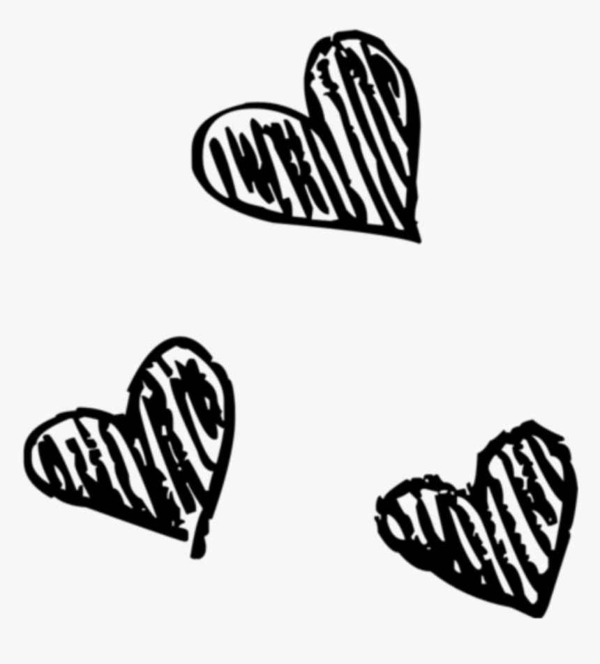 #black #hearts #scribble - Overlays Transparent Tumblr Png , HD Wallpaper & Backgrounds