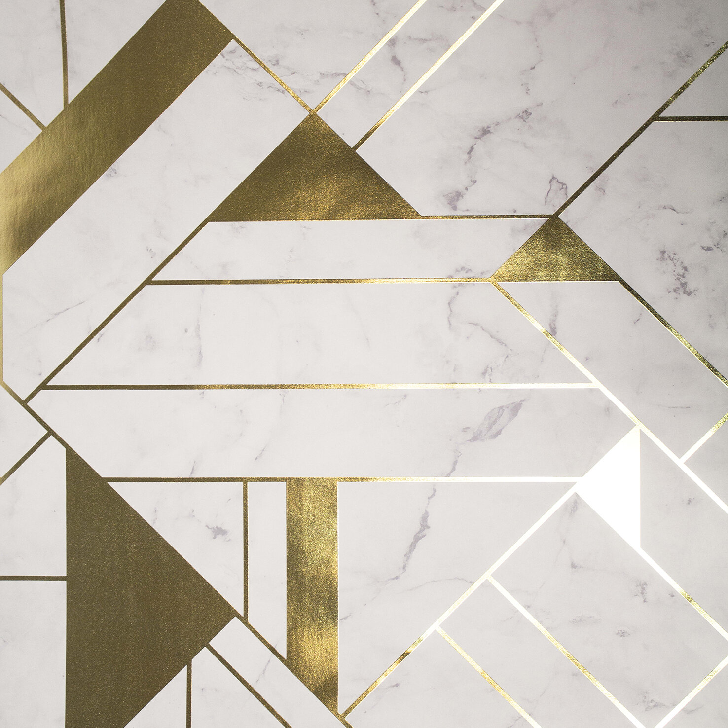 White Gold Marble Geometric , HD Wallpaper & Backgrounds