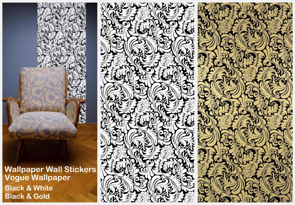 Wallpaper Wall Stickers Colour Options From The Interiorinstyle - Wall Stickers Gold Colour , HD Wallpaper & Backgrounds