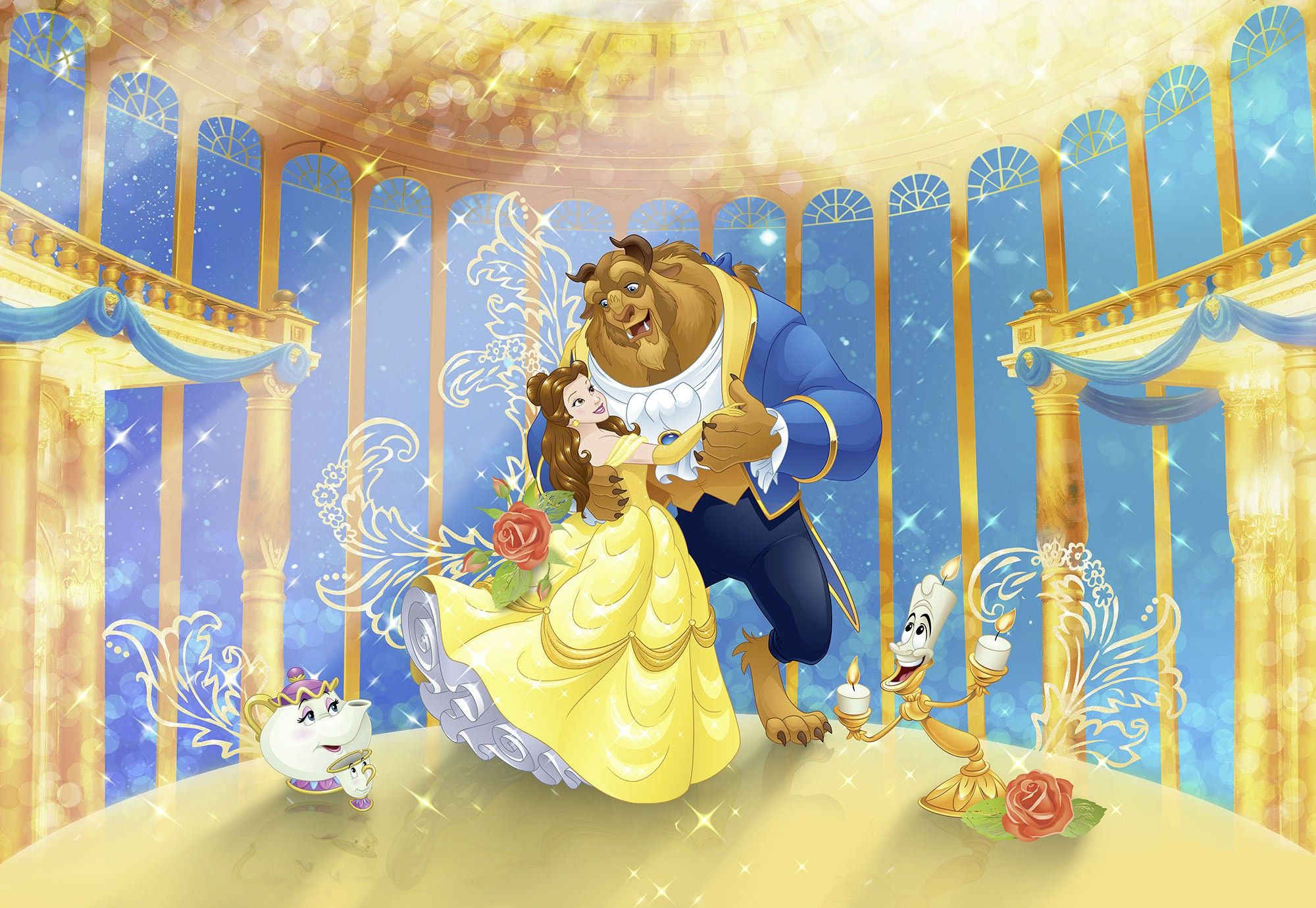 Beauty And The Beast Wallpaper Wp4066999 - Beauty And The Beast , HD Wallpaper & Backgrounds