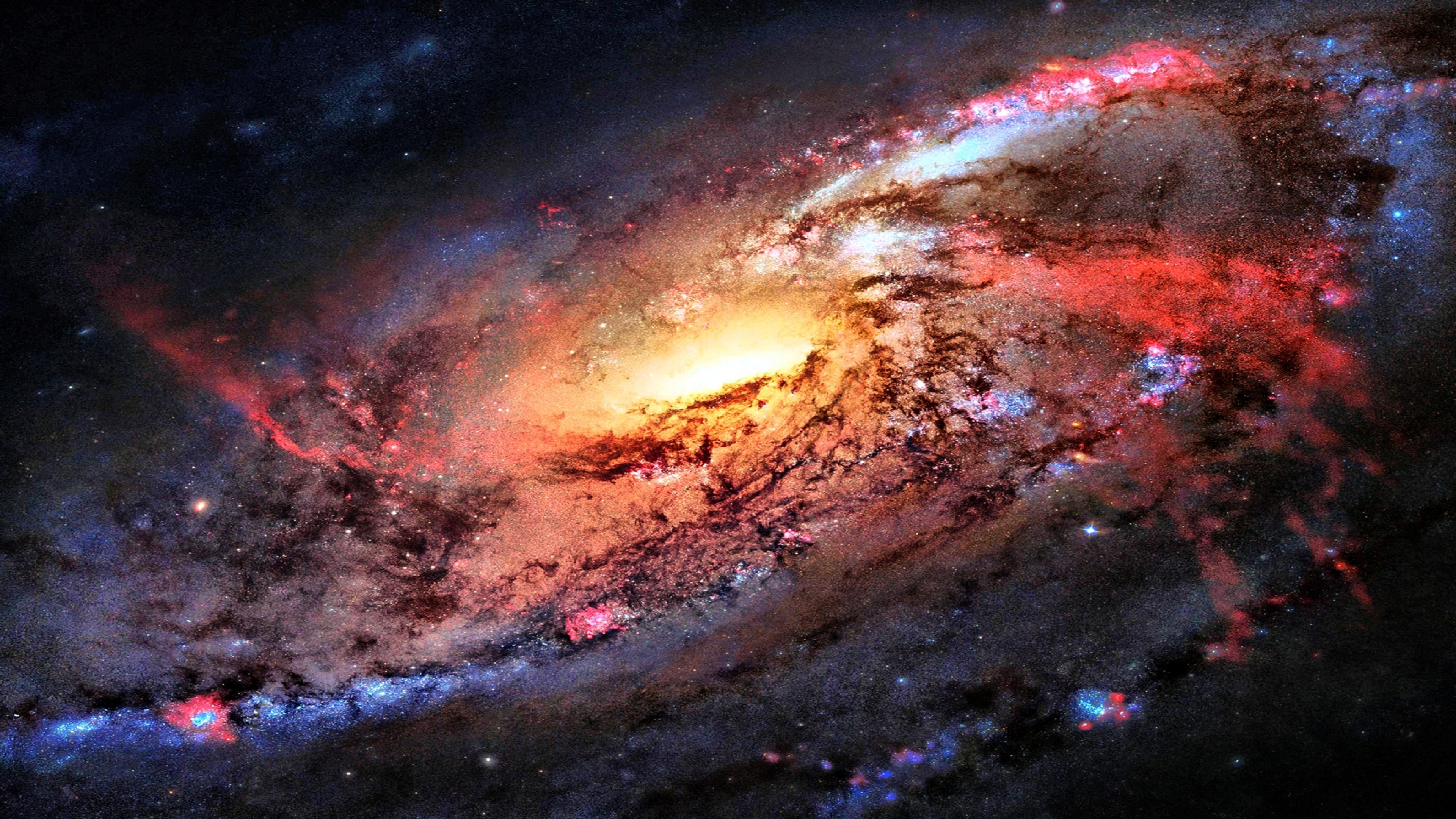 4k Galaxy Space - Ultra Hd 4k Space , HD Wallpaper & Backgrounds