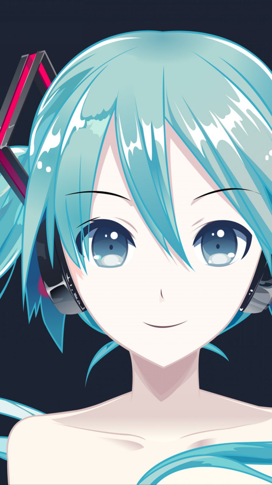 Hatsune Miku Anime Girl Hd Mobile Wallpaper - Miku Hatsune Png , HD Wallpaper & Backgrounds