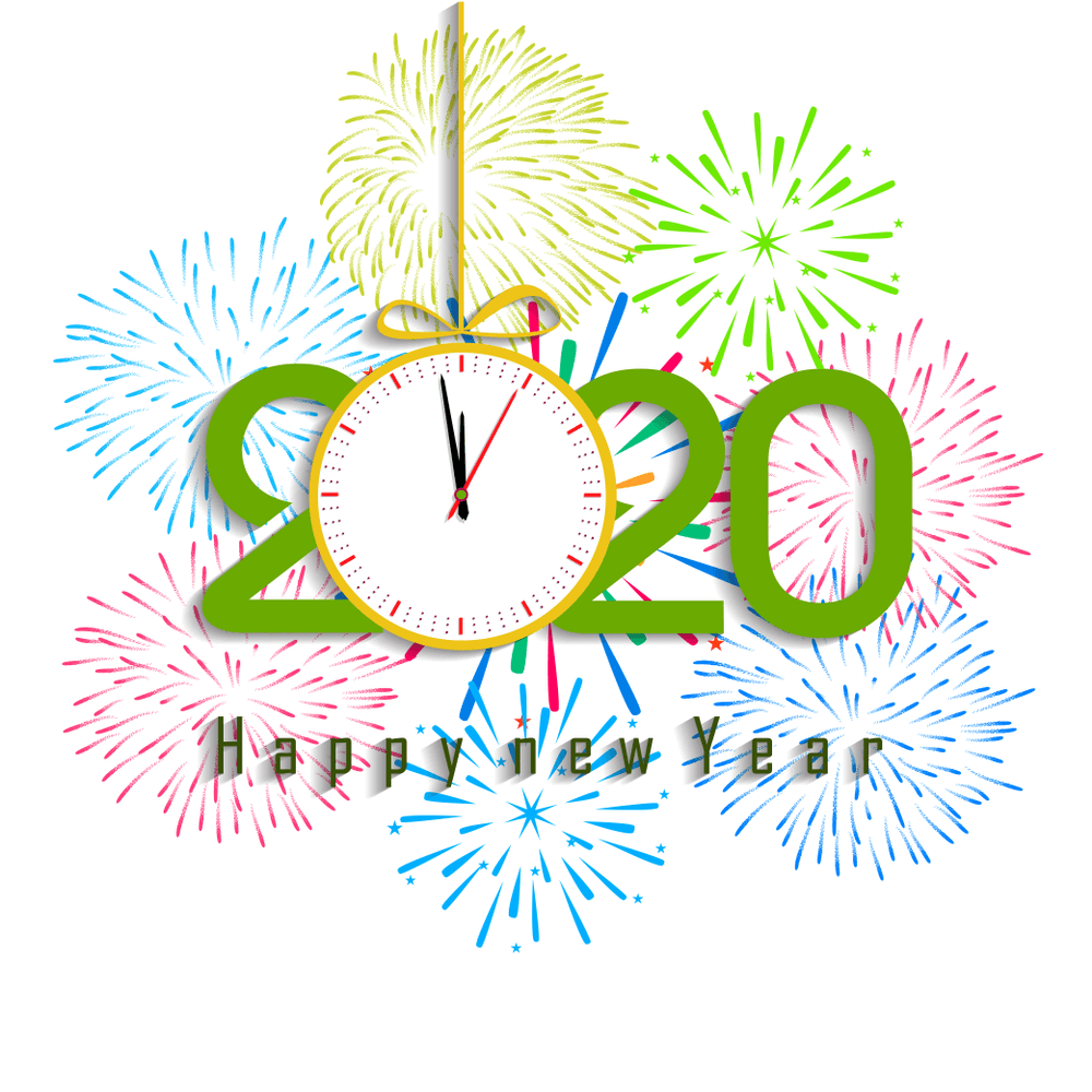 Happy New Year 2020 3d Png , HD Wallpaper & Backgrounds