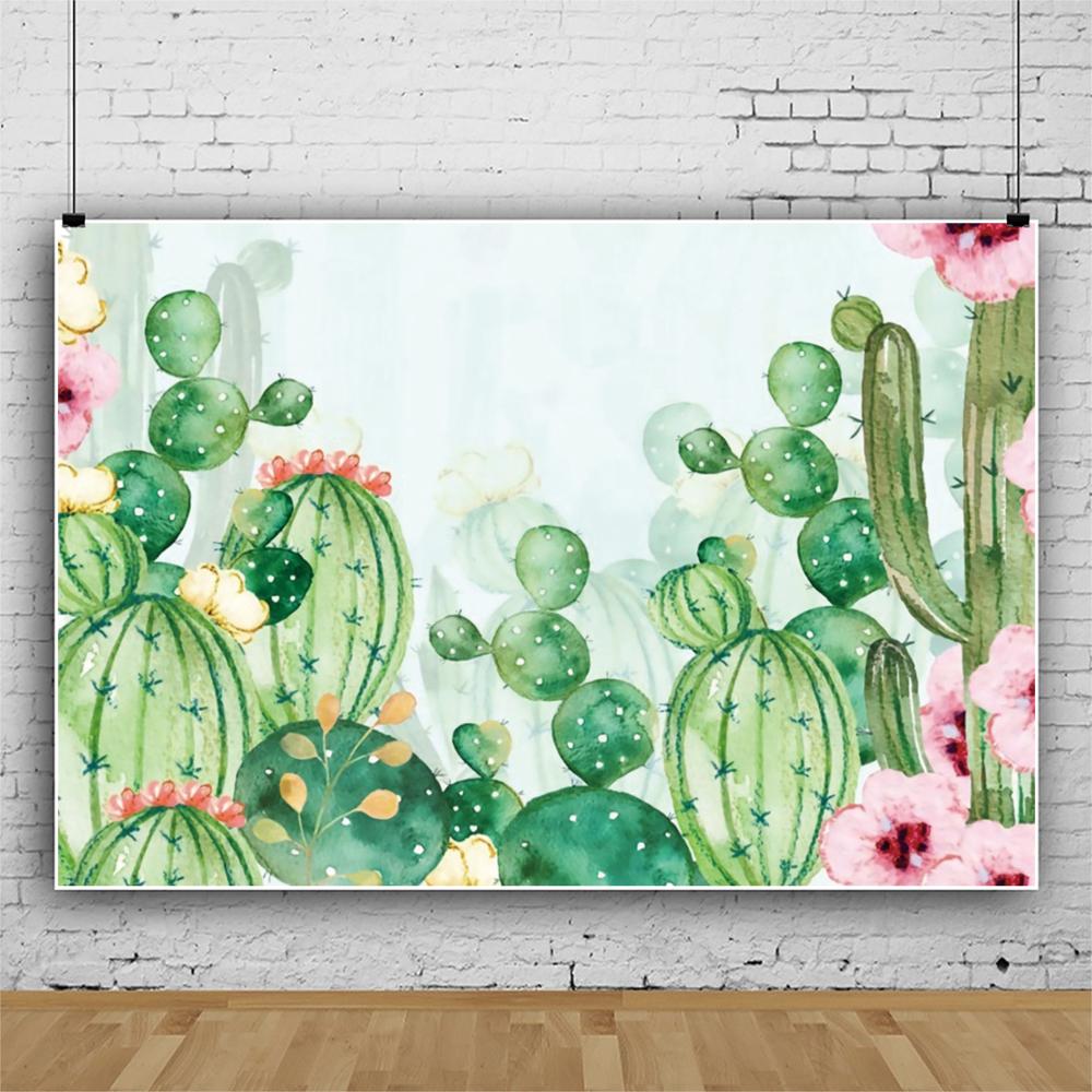 Cactus Watercolor Background Hd , HD Wallpaper & Backgrounds
