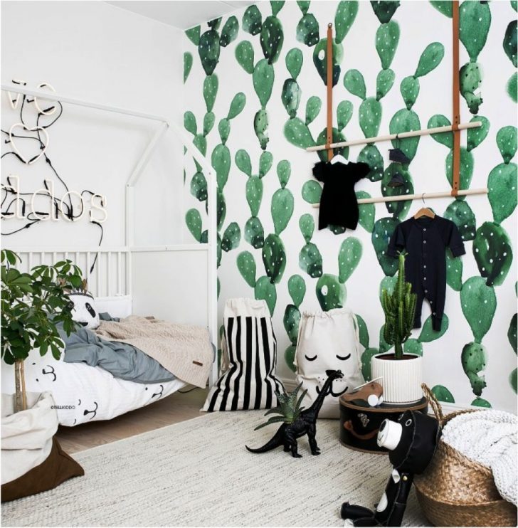 Love Cacti Add A Little Cactus Chic To Your Kids Rooms - Cute Cactus Themed Rooms , HD Wallpaper & Backgrounds