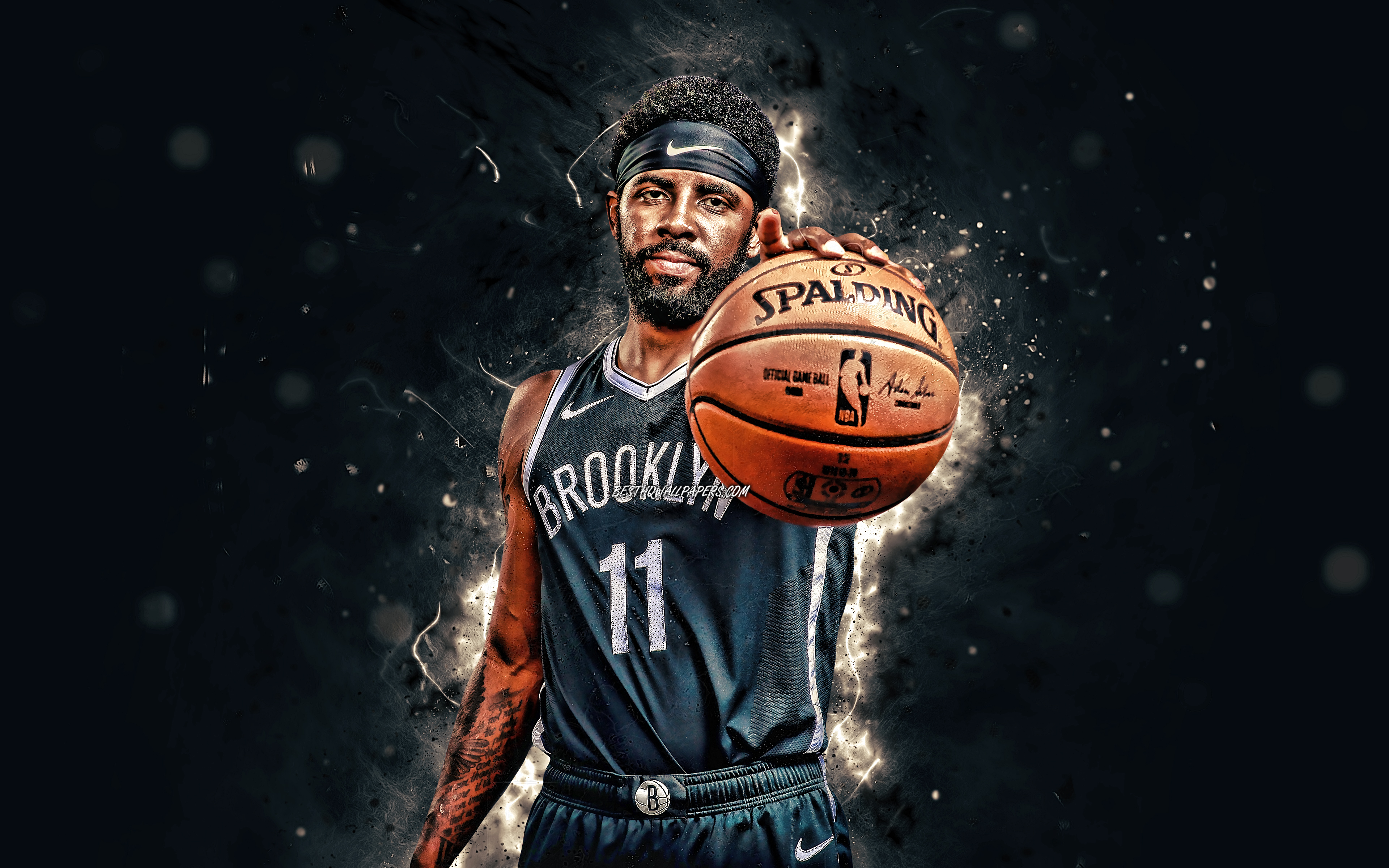 Kyrie Irving, 2019, Brooklyn Nets, 4k, Nba, Basketball - Kyrie Irving Wallpaper Brooklyn Nets , HD Wallpaper & Backgrounds