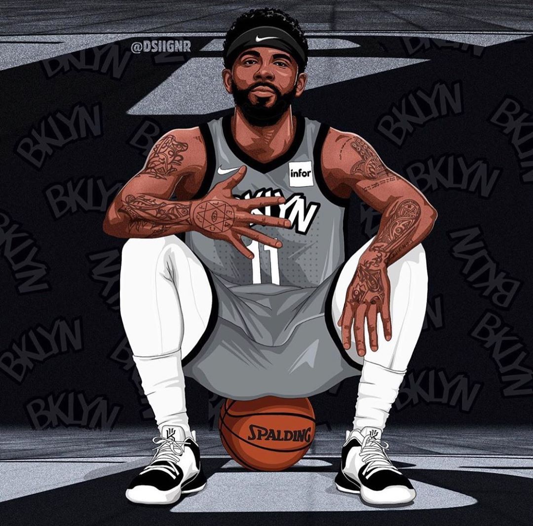 Kyrie Irving Brooklyn Nets Wallpaper Cartoon , HD Wallpaper & Backgrounds