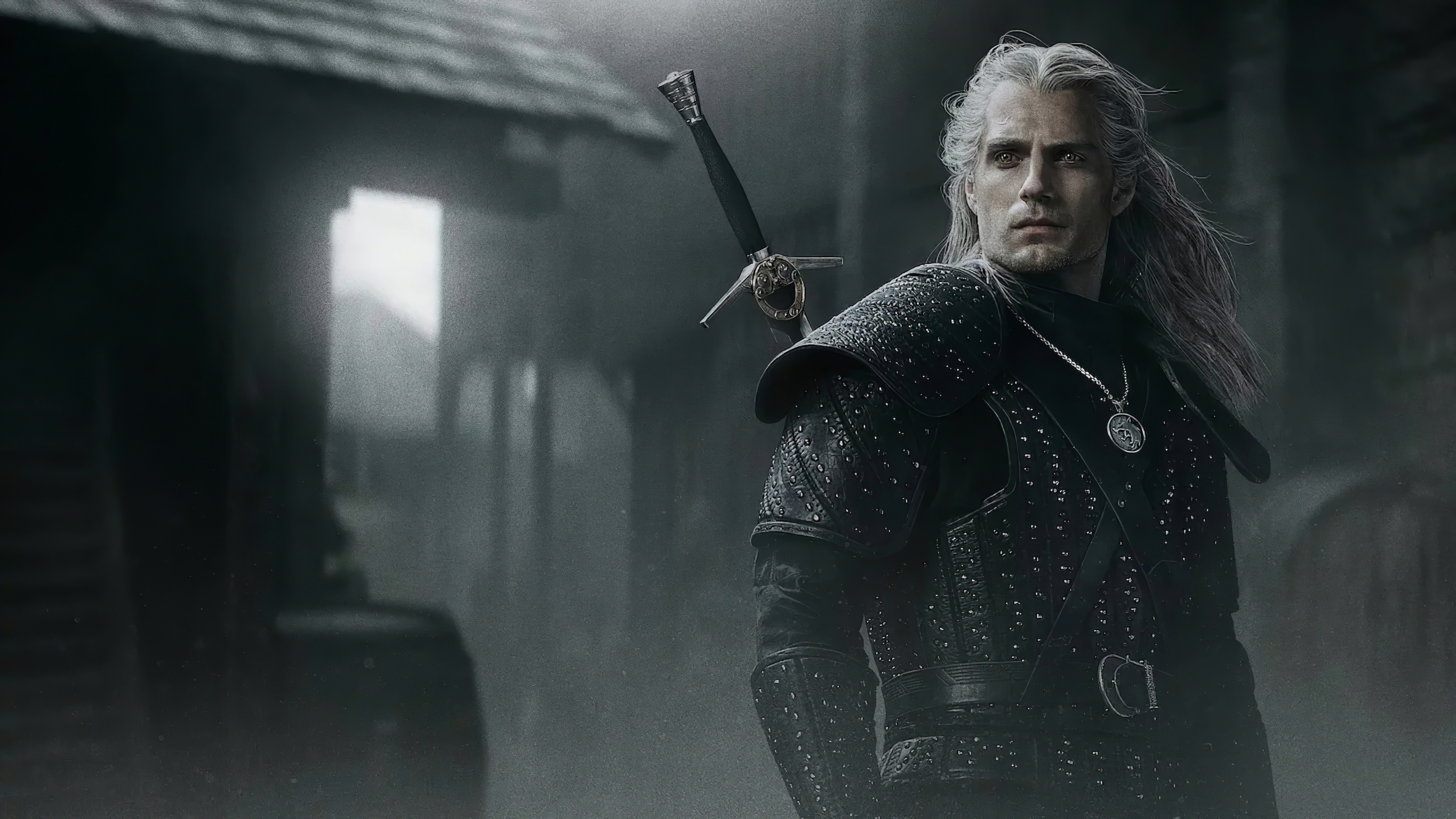 The Witcher Henry Cavill Tv Series 5k Wallpaper 
 - Witcher Wallpaper Henry Cavill , HD Wallpaper & Backgrounds