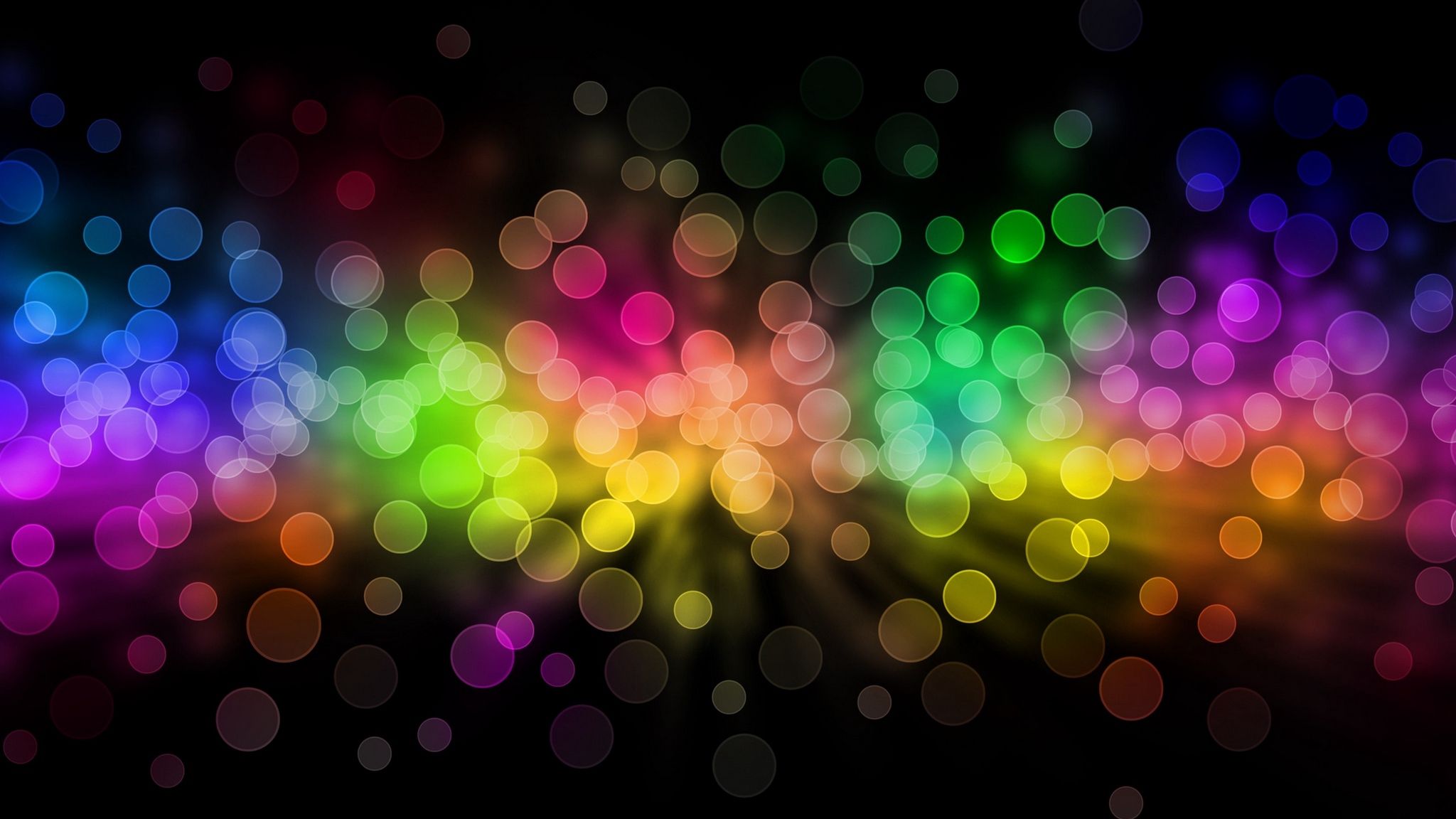 Download Wallpaper Glare, Rainbow, Circles, Background - 1080p Rainbow Background , HD Wallpaper & Backgrounds