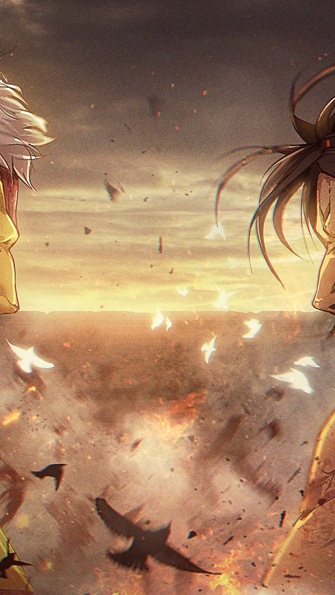 Armored, Titan Vs - Attack Titan Vs Armored Titan , HD Wallpaper & Backgrounds