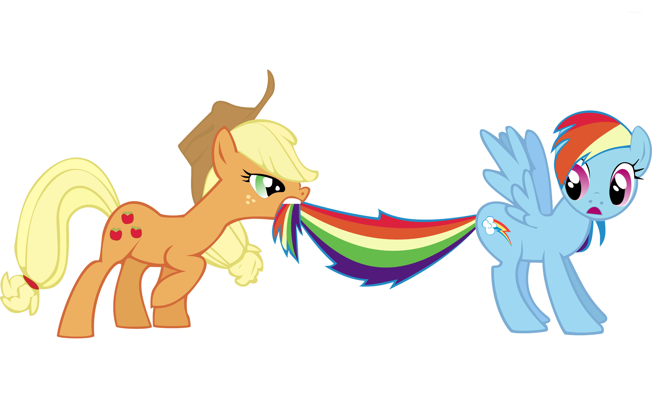 Rainbow Dash Apple Jack My Little Pony , HD Wallpaper & Backgrounds