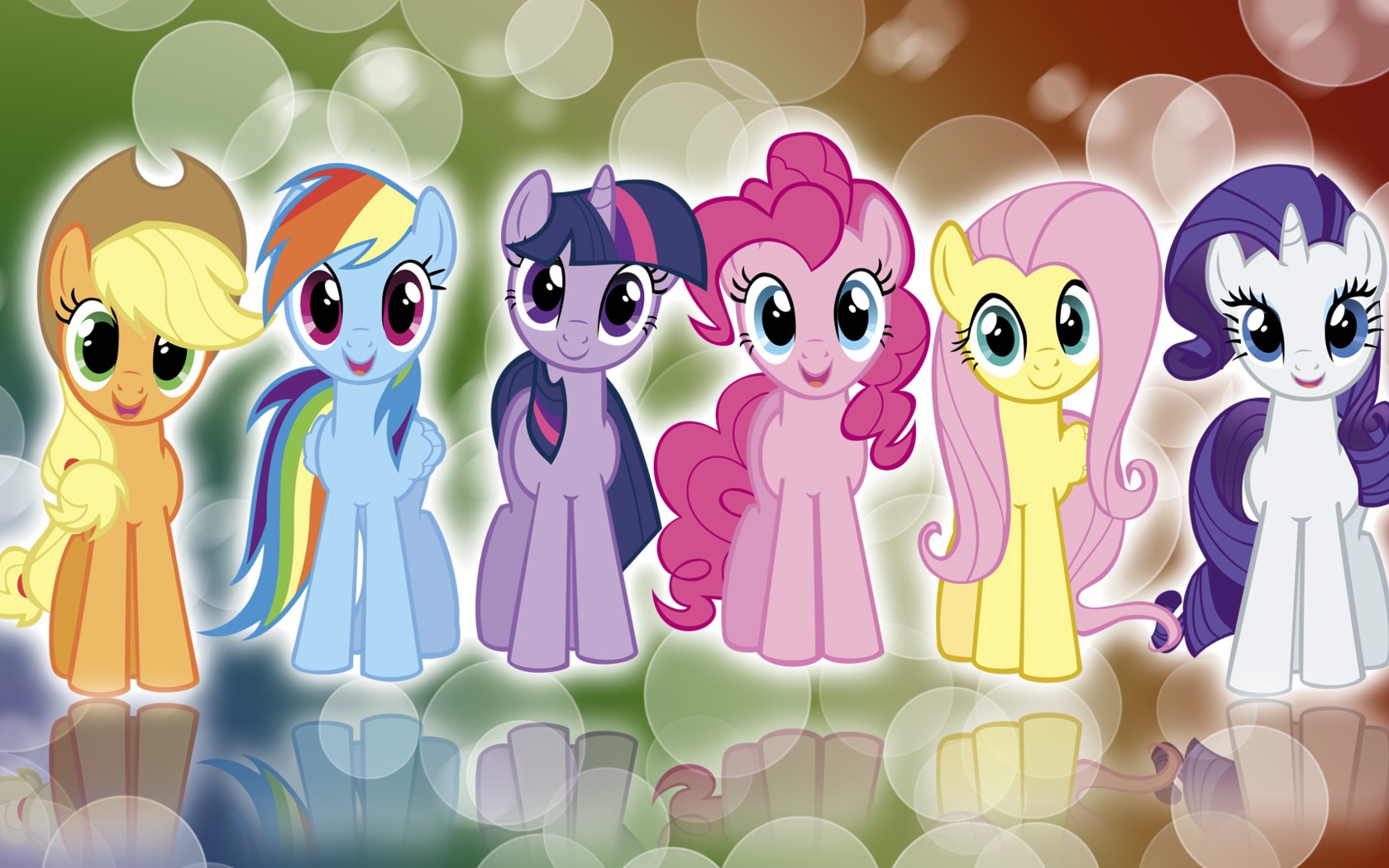 Pony Wallpapers - 6 Warna My Little Pony , HD Wallpaper & Backgrounds