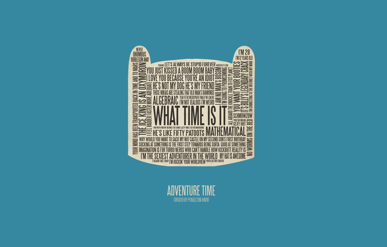 Photo Wallpaper Adventure Time, Finn, What Is Time - Illustration , HD Wallpaper & Backgrounds