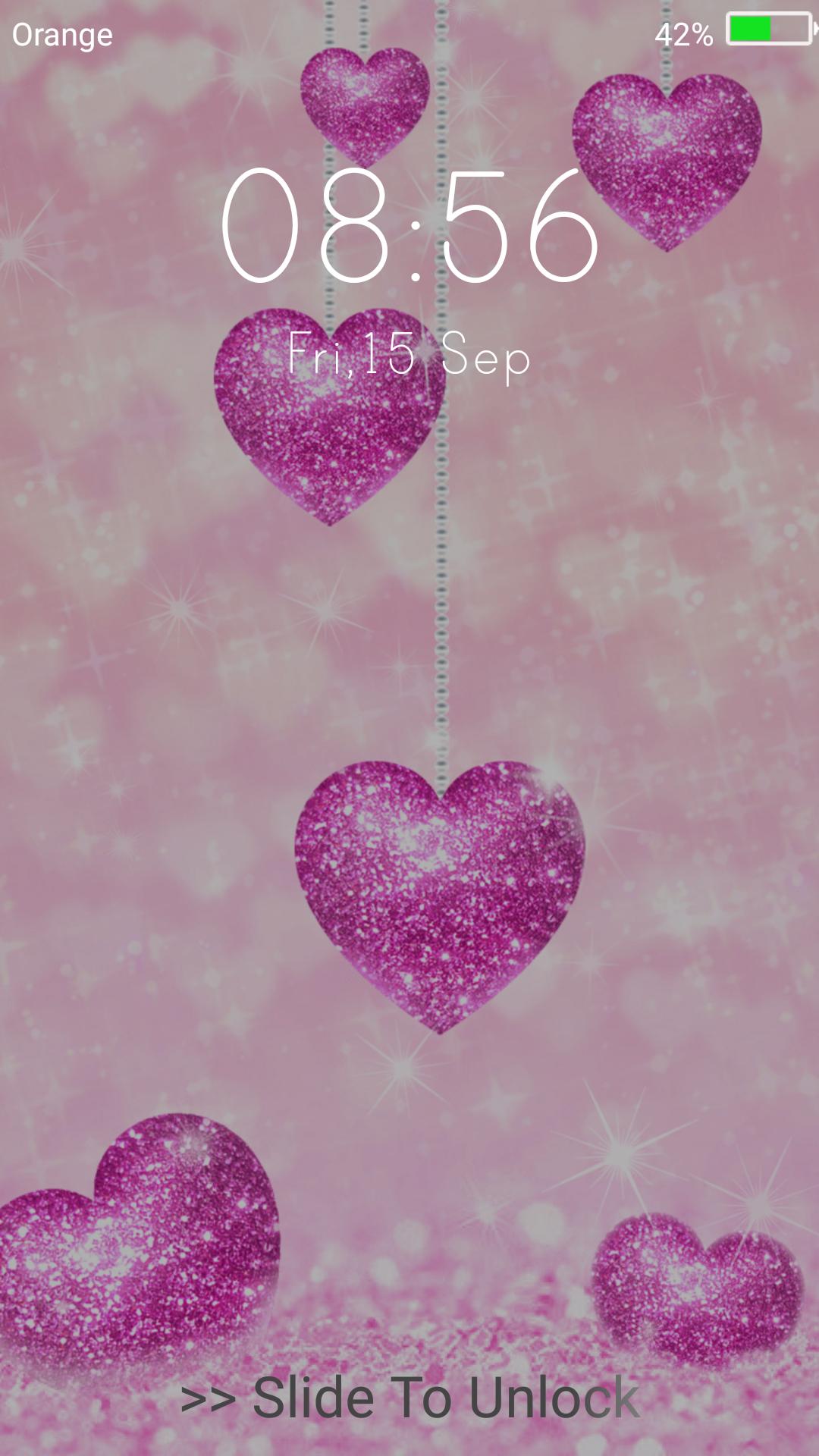 Glitter Love Live Wallpapers Lock Screen For Android - پس زمینه متحرک پر زرق و برق , HD Wallpaper & Backgrounds