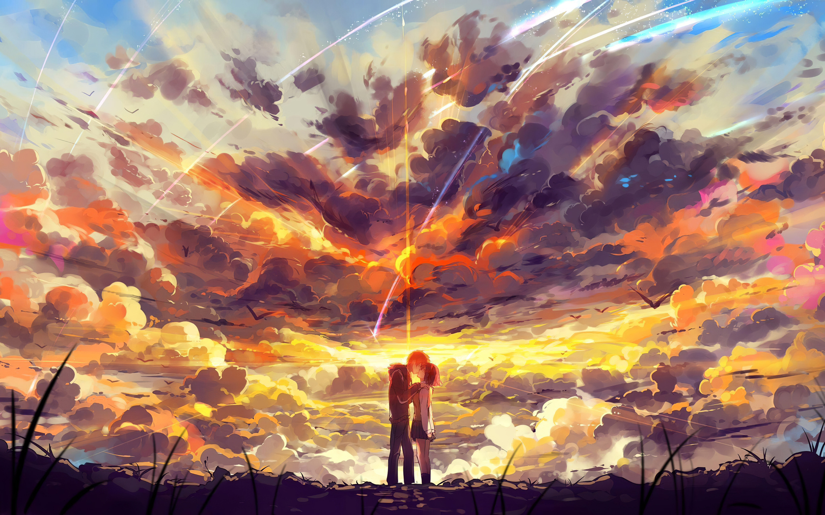 Kimi No Na Wa Painting , HD Wallpaper & Backgrounds