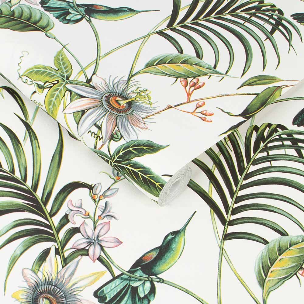 Adilah White Tropical Floral Wallpaper, , Wallpaperit - Wallpaper , HD Wallpaper & Backgrounds