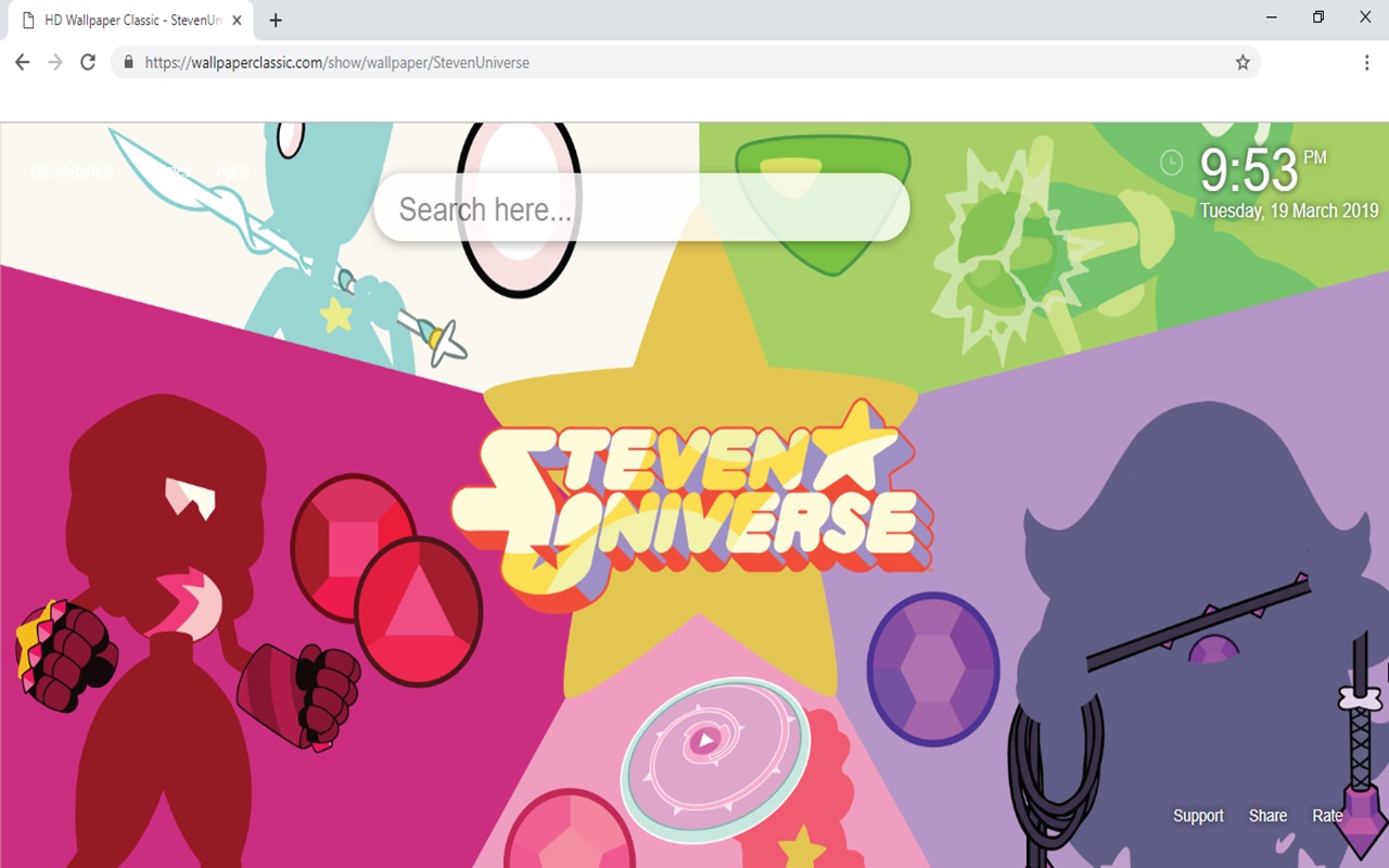 Steven Universe Wallpaper Minimalist , HD Wallpaper & Backgrounds