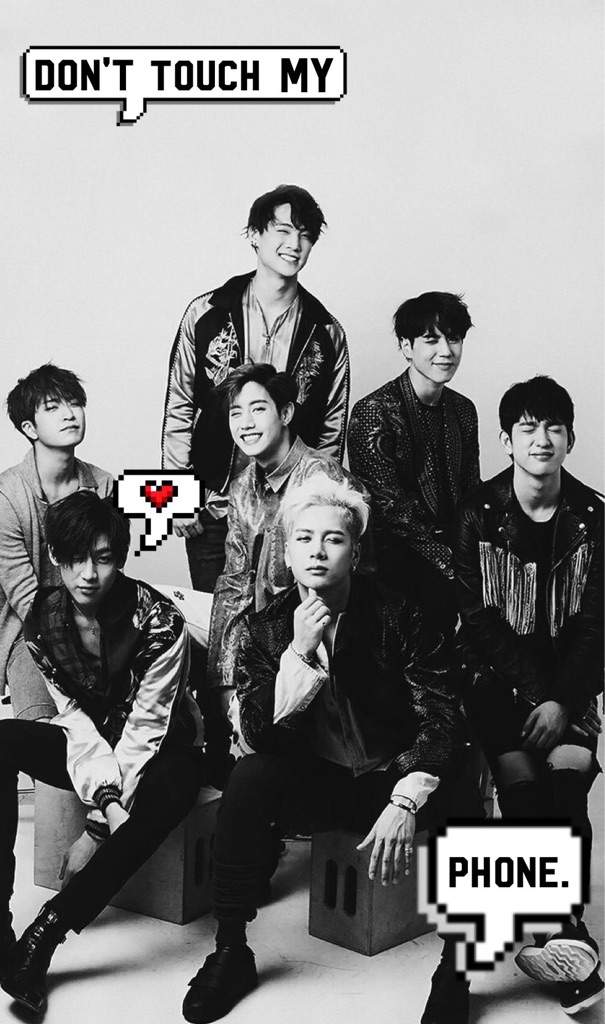 User Uploaded Image - Got7 Wallpaper Black And White , HD Wallpaper & Backgrounds