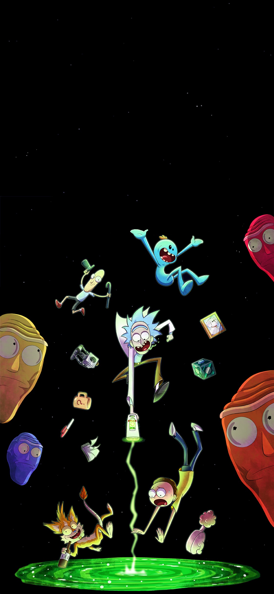 Cartoon Wallpaper For Iphone - Rick And Morty Cool , HD Wallpaper & Backgrounds