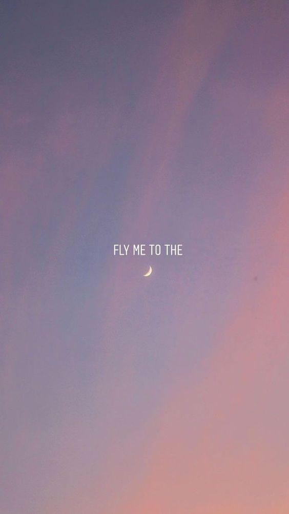 40 Inspirational Phone Wallpaper Quotes Backgrounds - Fly Me To The Moon Aesthetic , HD Wallpaper & Backgrounds