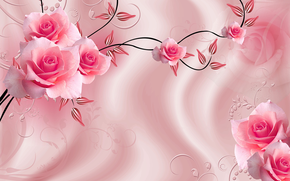 Roses Wallpaper 3d , HD Wallpaper & Backgrounds