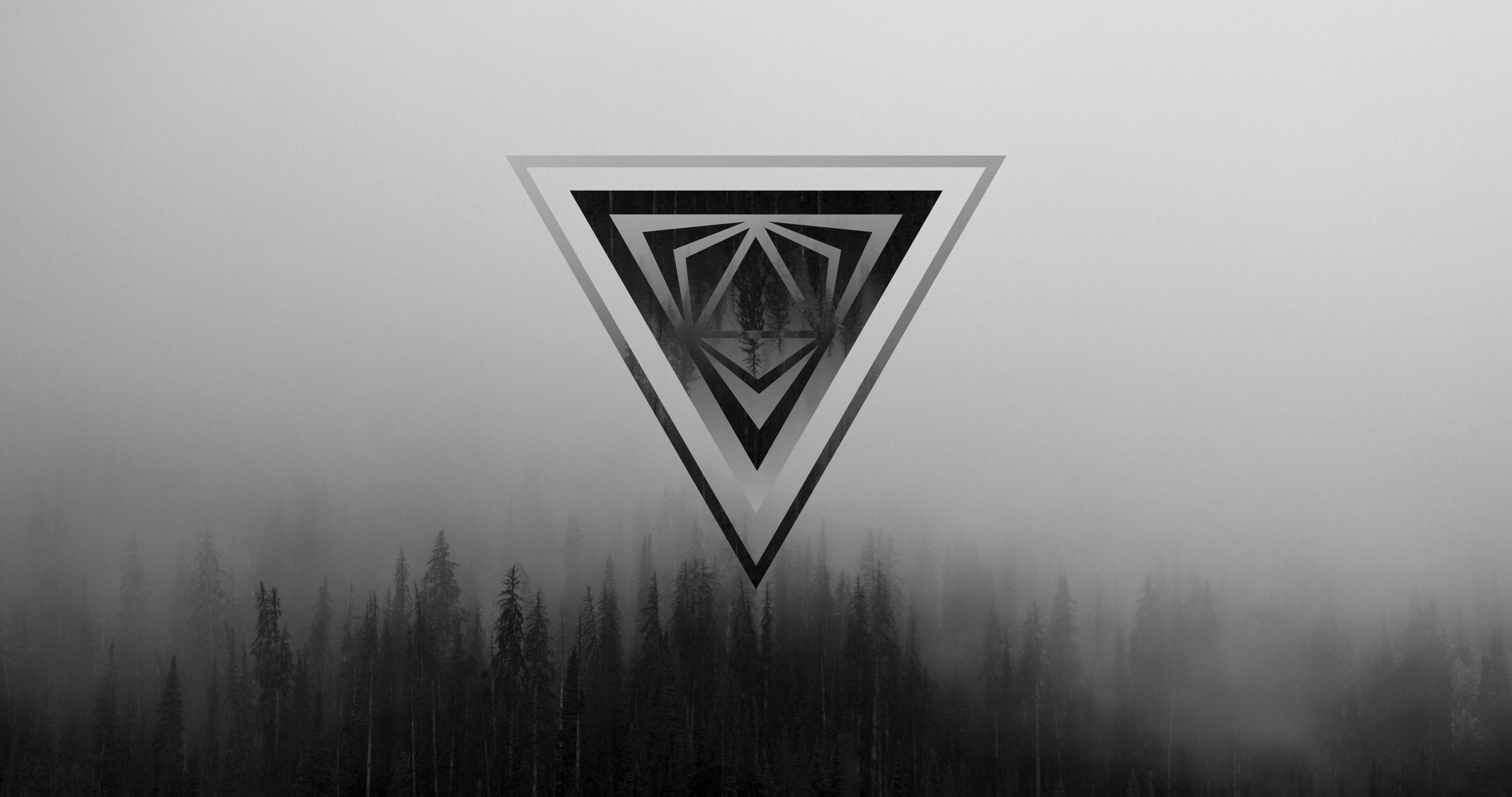 Triangle Wallpaper With Moving Fog , HD Wallpaper & Backgrounds