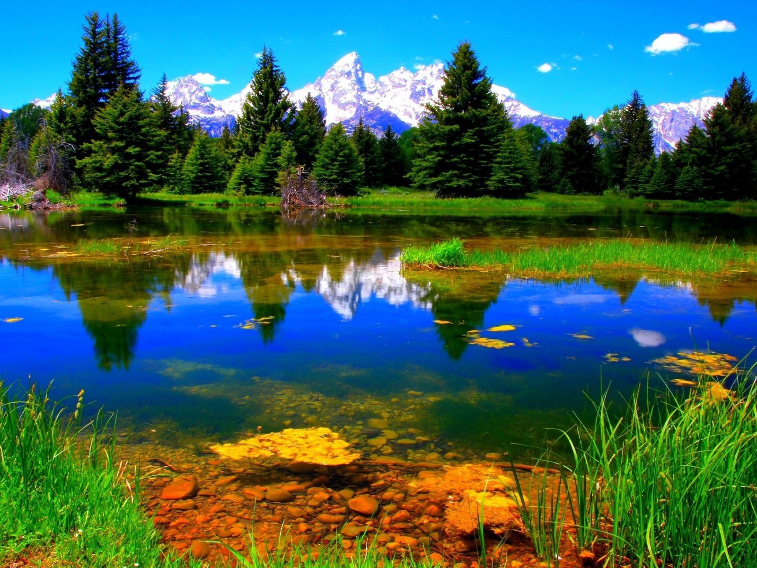 Beautiful Mountain High Quality Wallpaper - Colorful Nature Hd , HD Wallpaper & Backgrounds