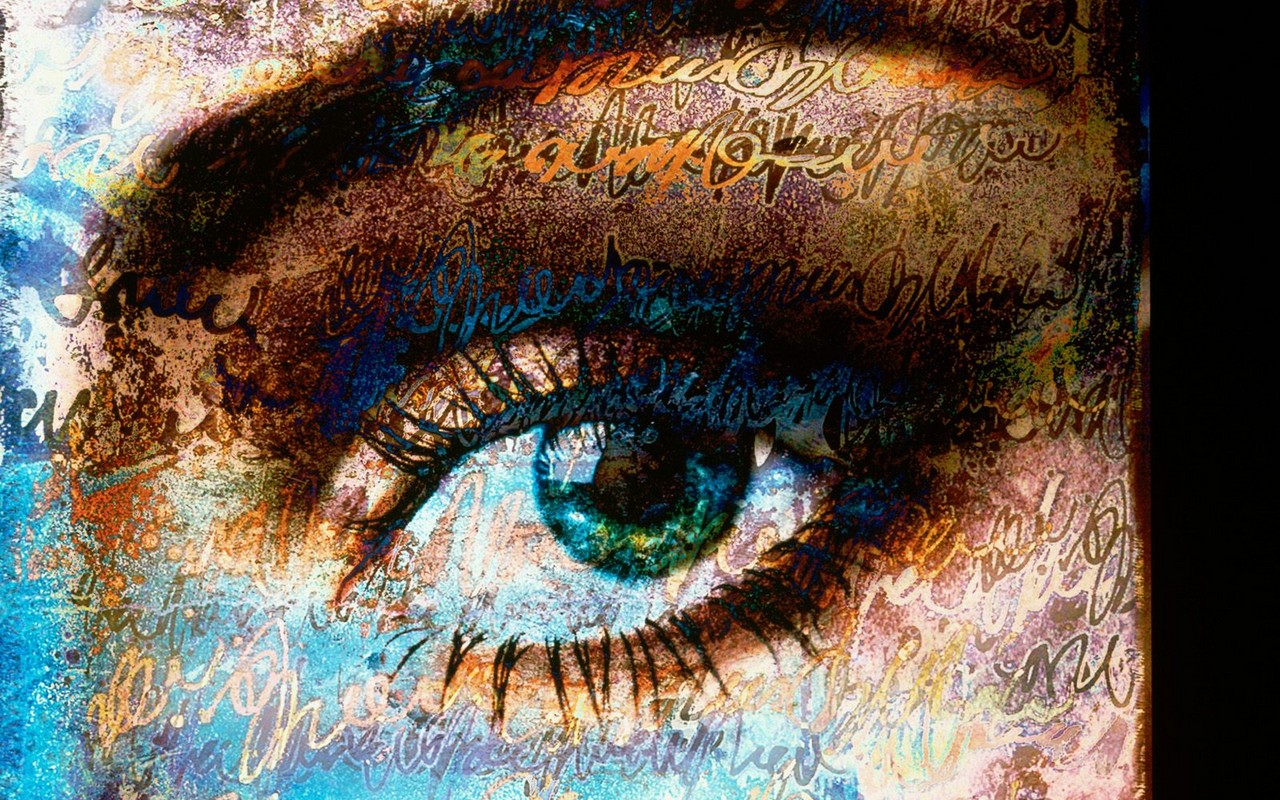 Eye Painting Abstrant , HD Wallpaper & Backgrounds
