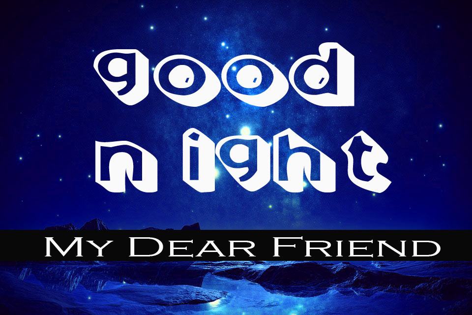 3d Good Night Images Pics Free  - Friend Good Night Hd , HD Wallpaper & Backgrounds