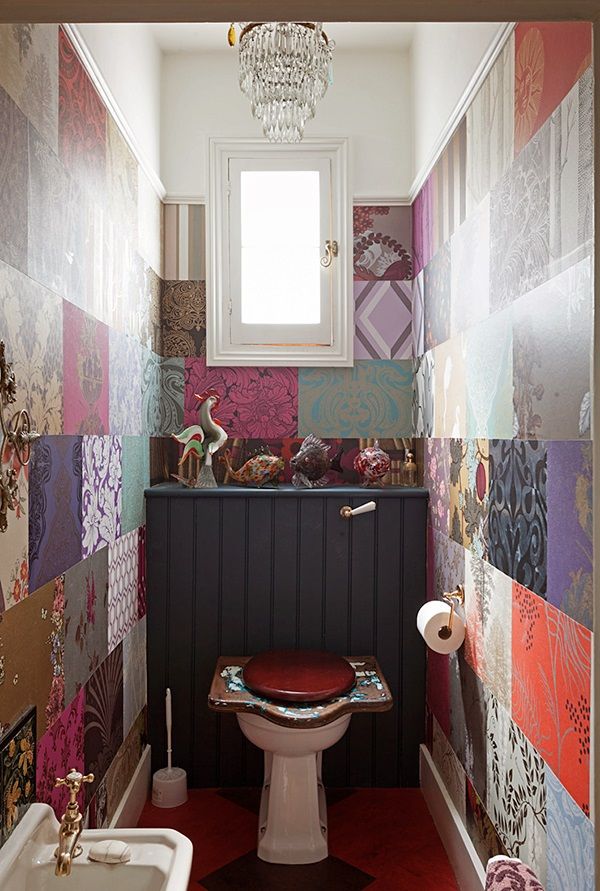 Bohemian Tiny Bathroom , HD Wallpaper & Backgrounds