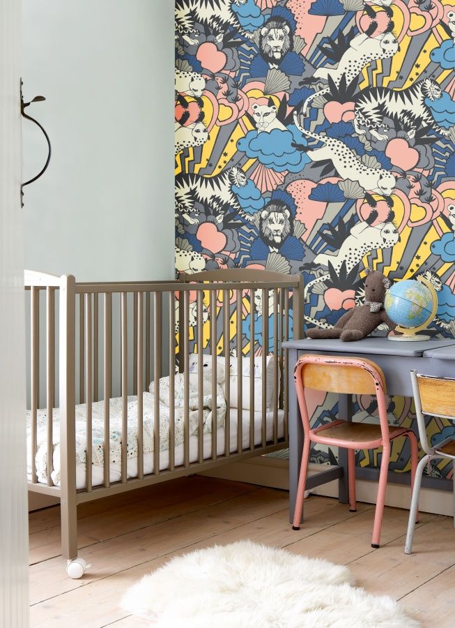 Nursery Design Inspiration - Quirky Wallpaper For Wall , HD Wallpaper & Backgrounds