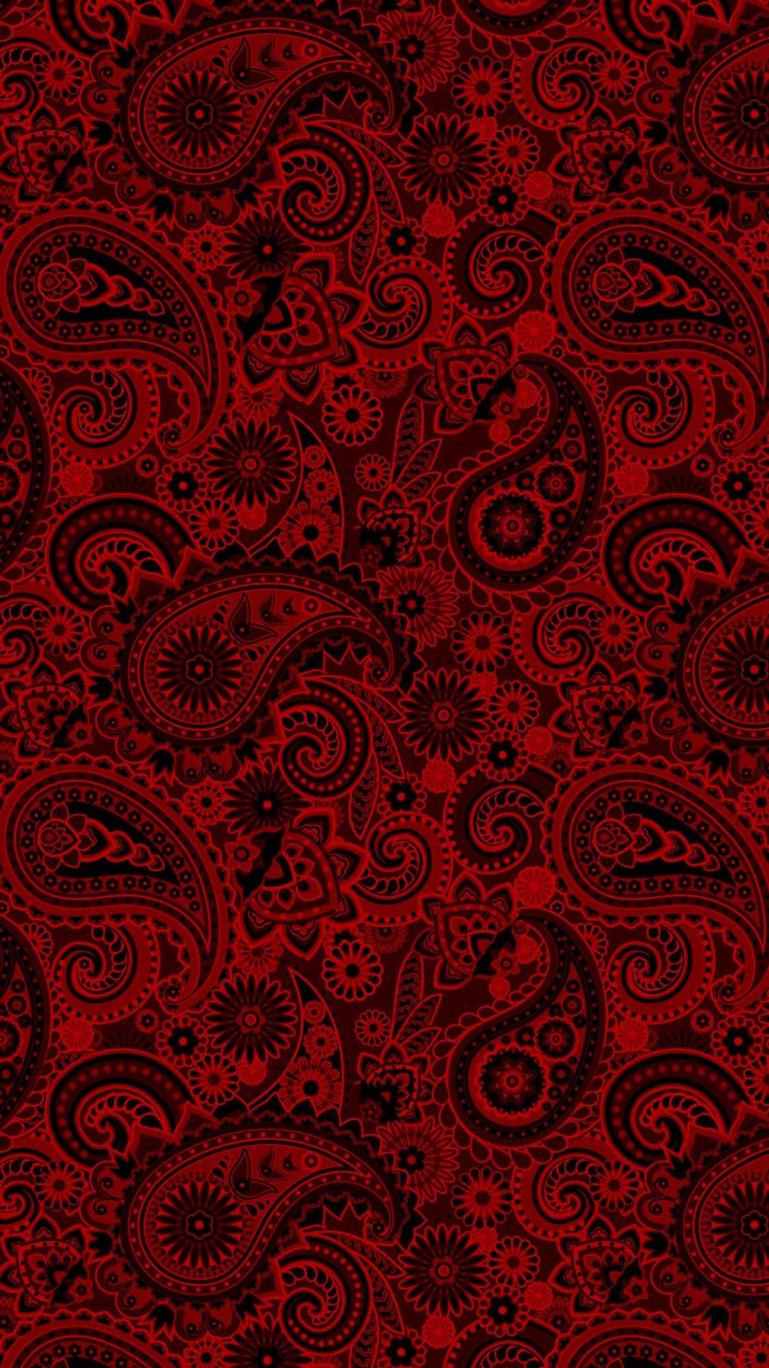 Red Paisley Wallpaper - Wallpaper , HD Wallpaper & Backgrounds