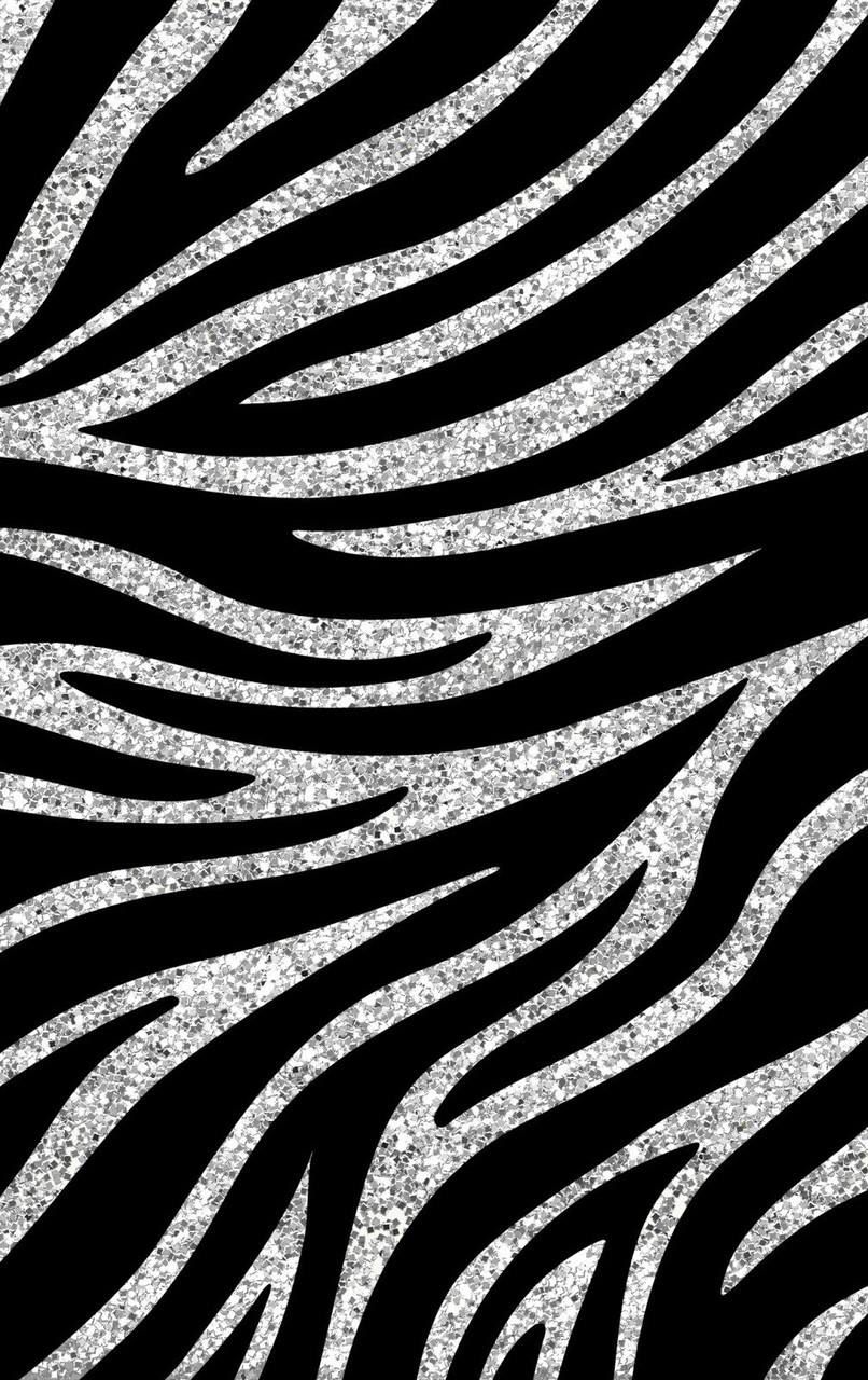 Glitter Zebra Print , HD Wallpaper & Backgrounds