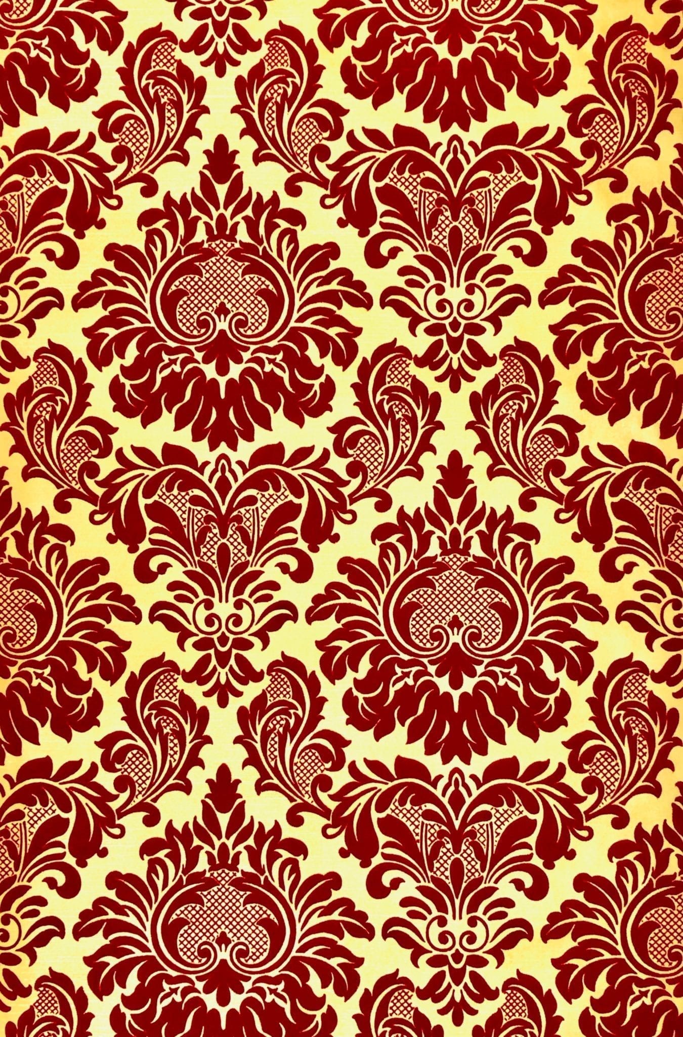 Red Flocked On Gold Vintage Wallpaper - Missy Higgins , HD Wallpaper & Backgrounds
