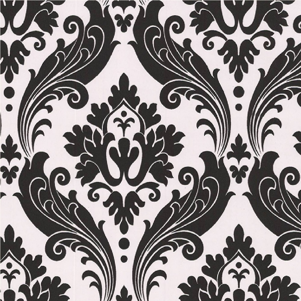 Vintage Flock Wallpaper Black And White , HD Wallpaper & Backgrounds