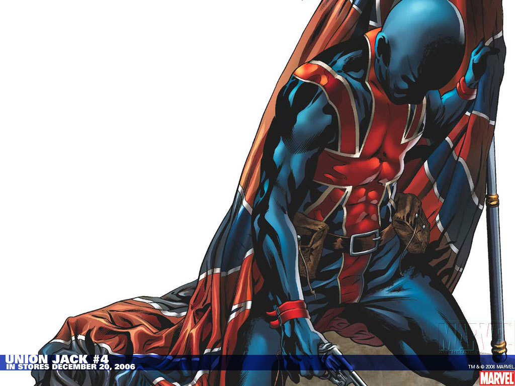 Union Jack - Marvel Union Jack Vs Captain Britain , HD Wallpaper & Backgrounds